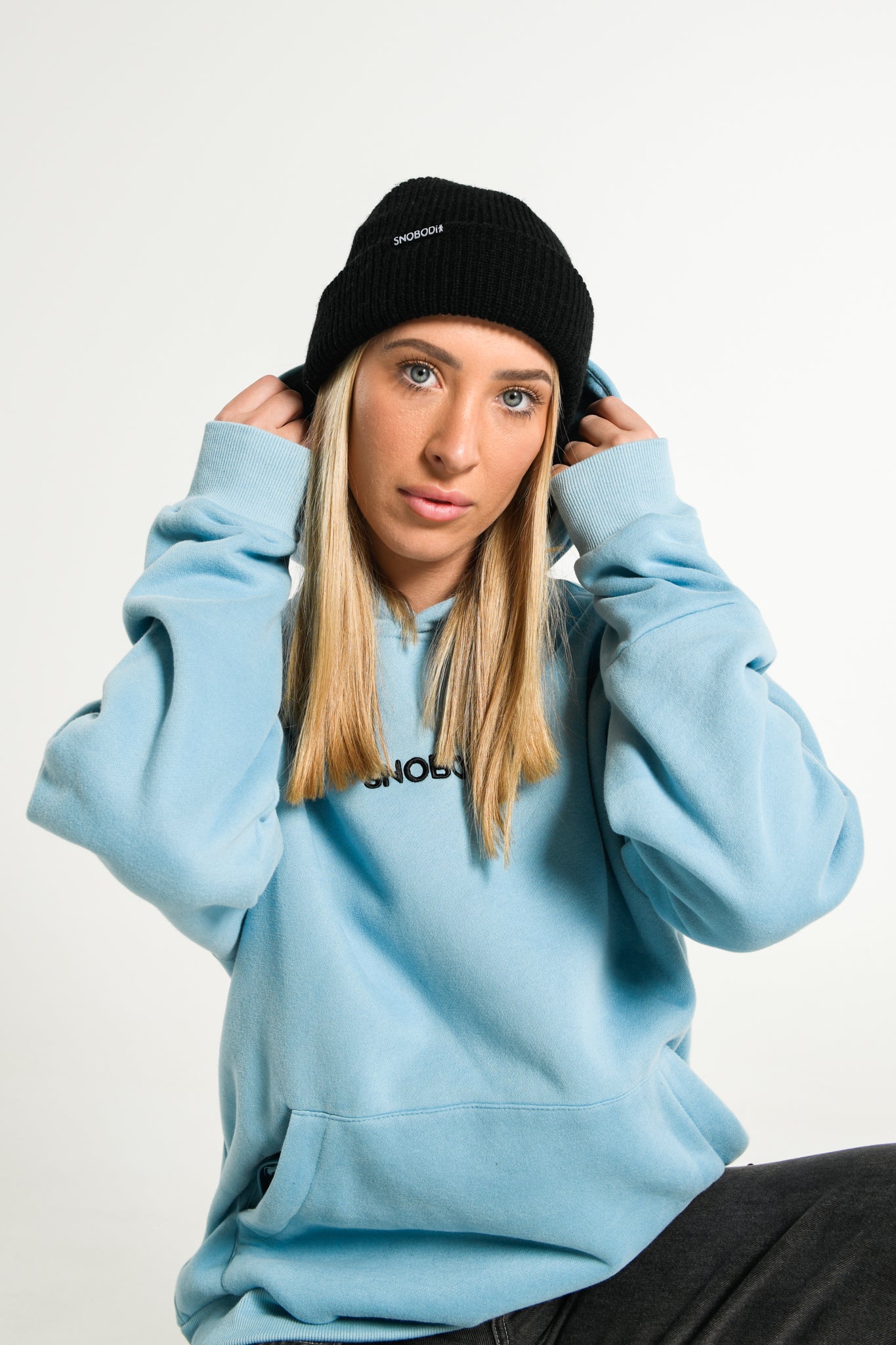 SNOBODi Men’s & Women’s Snowboard Hoodie Hinterland in Blue Snobodi