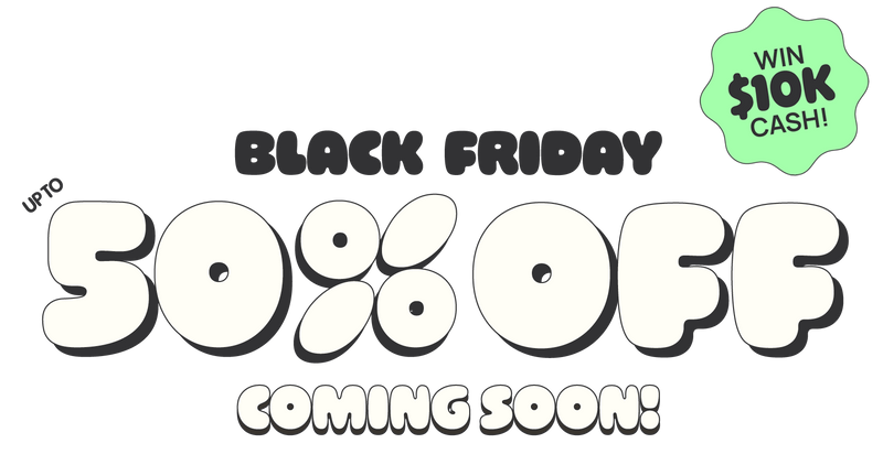 Black Friday 50% Off