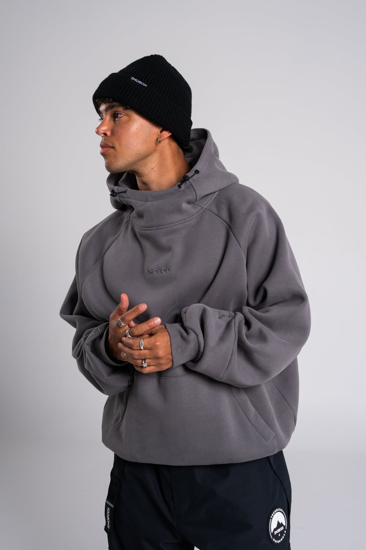 Peak Hoodie - Charcoal
