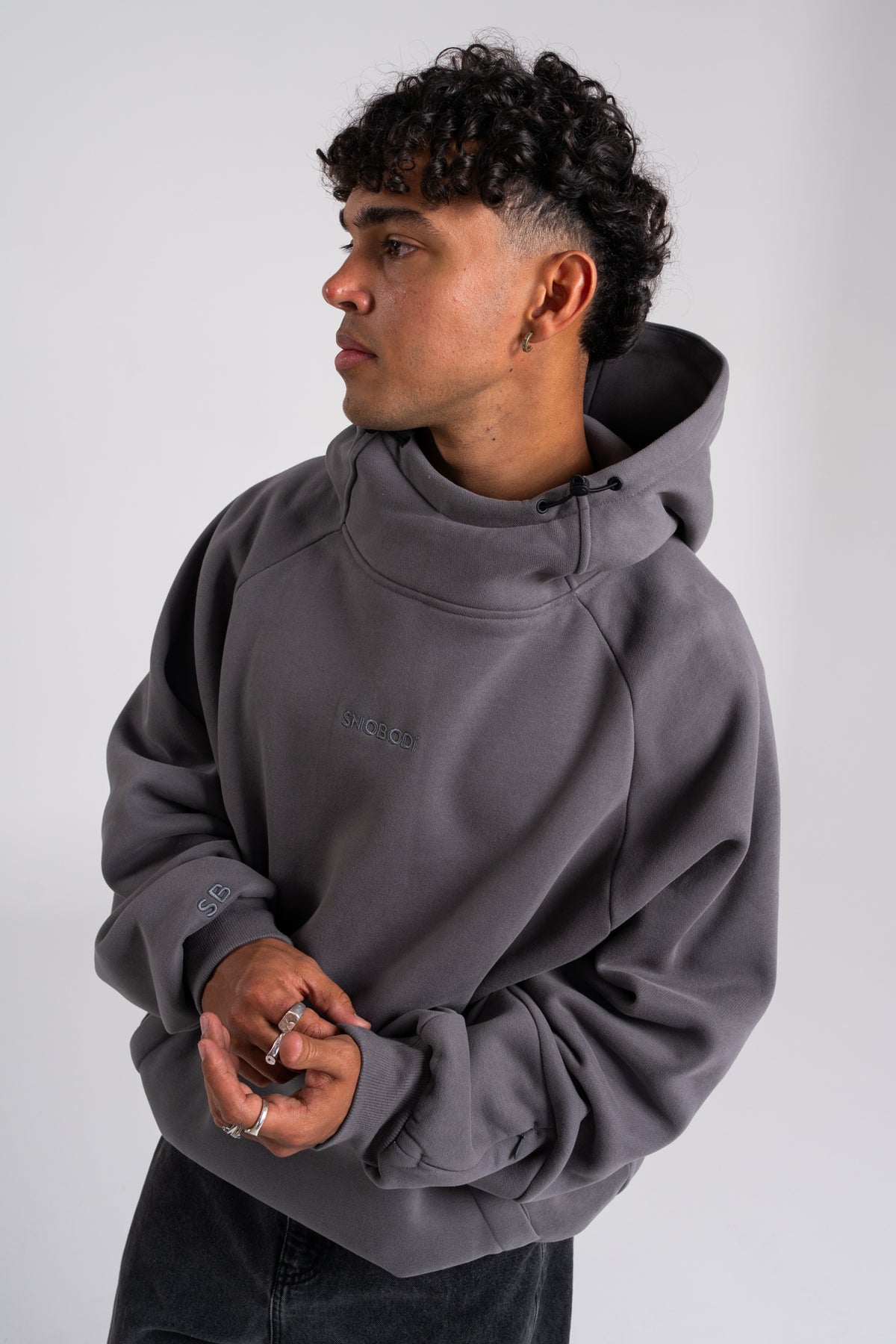 Peak Hoodie - Charcoal