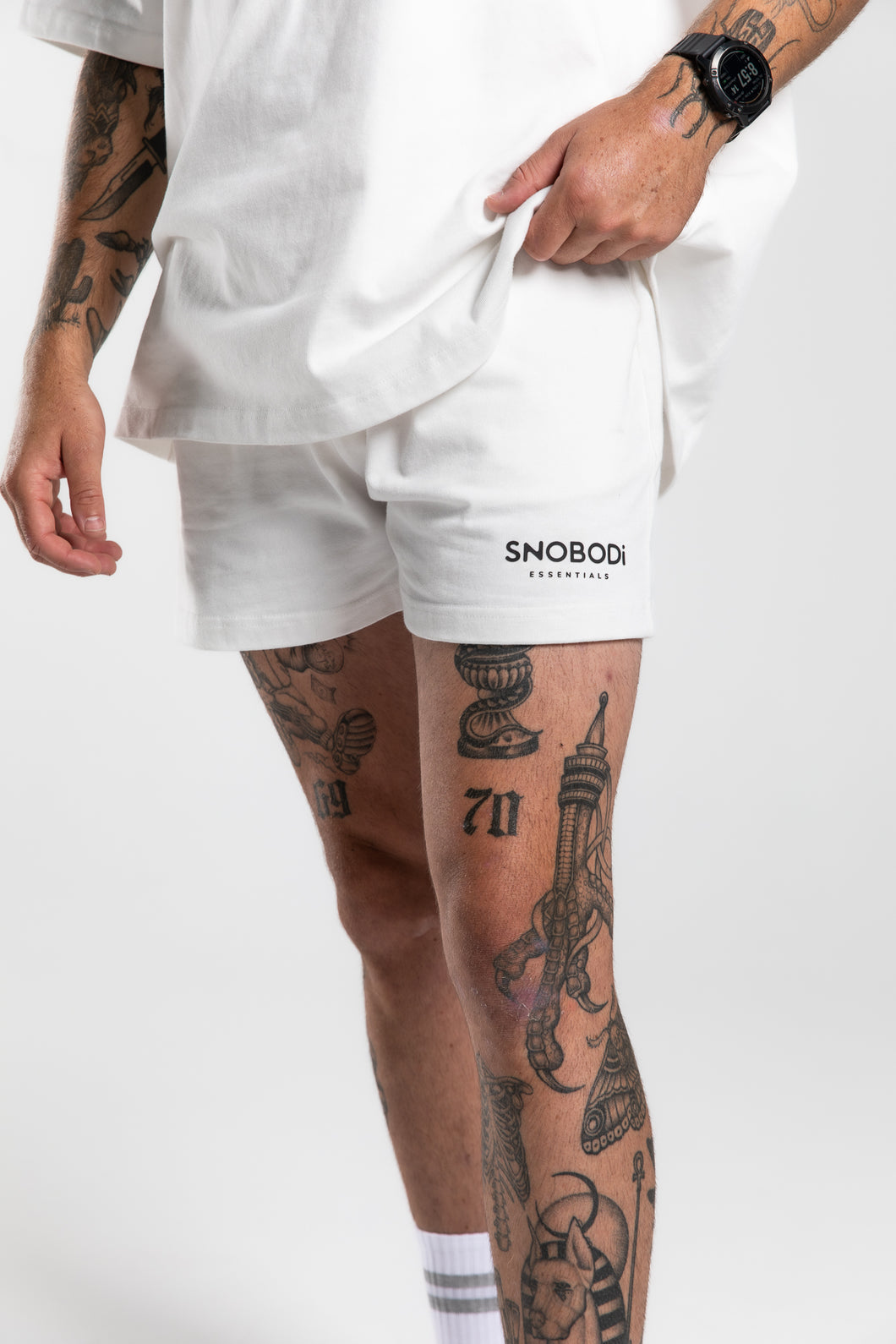 Unisex Shorts - White